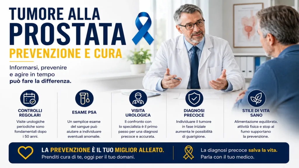 Tumore alla prostata: uomo adulto sereno, prevenzione e controlli regolari