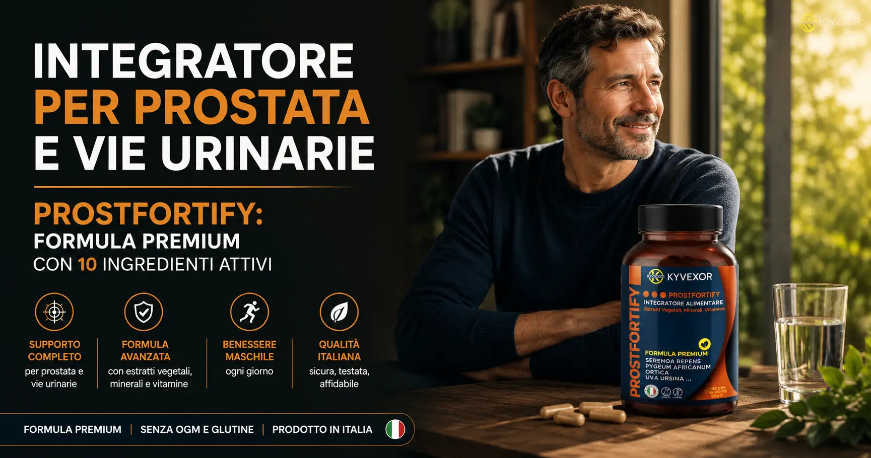 integratore per le vie urinarie uomo ProstFortify KYVEXOR