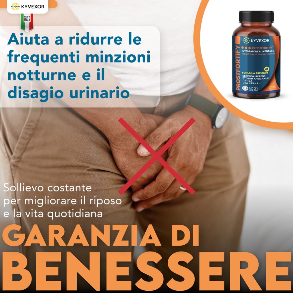 ProstFortify aiuta a ridurre le minzioni notturne e migliora la qualità del riposo e della vita quotidiana.